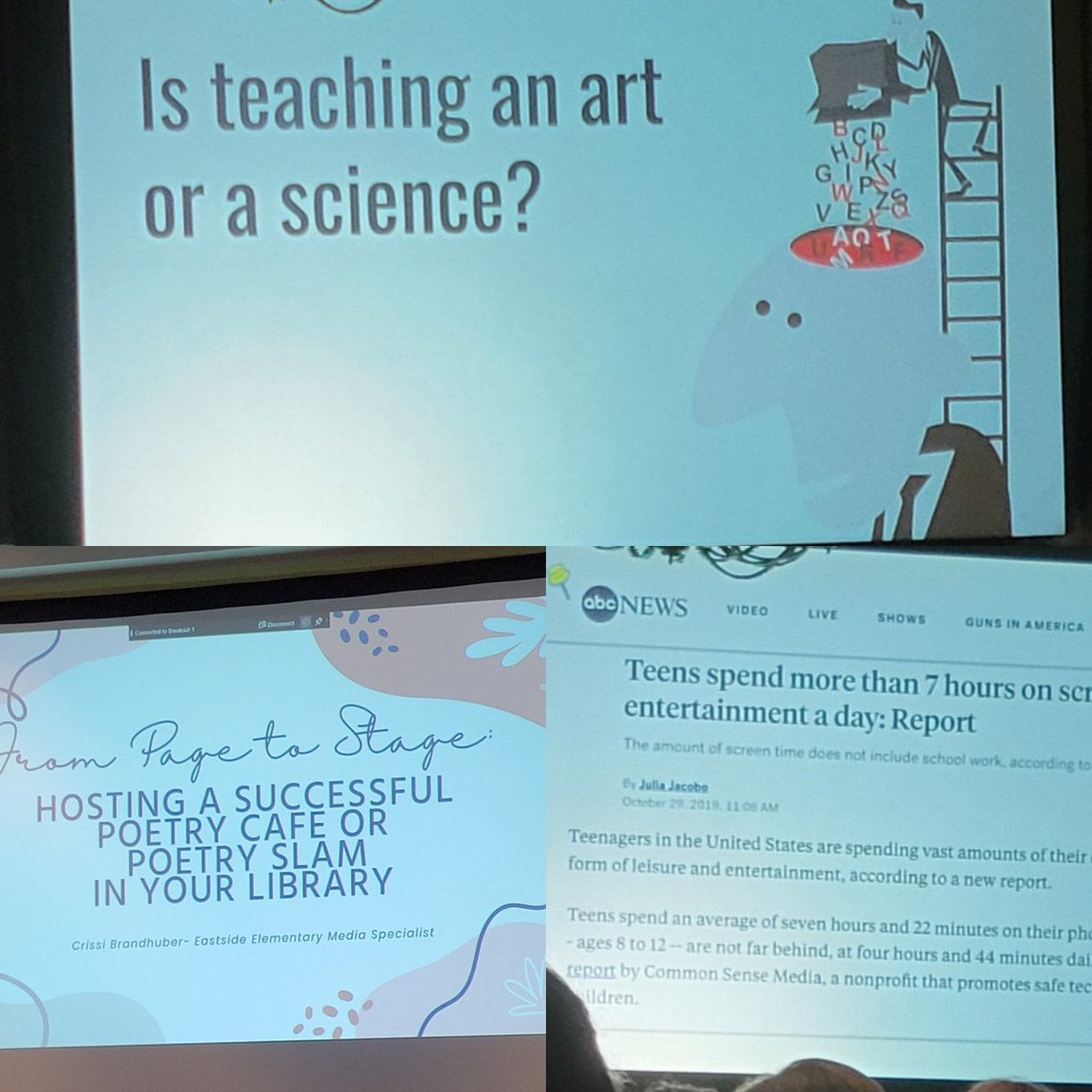 vbhsmediamagic's tweet photo. Fame Day 2! Wonderful sessions on how to make our spaces the hub of learning. 📚
#coffeewasneeded
#fame2023
#learninglibrarians https://t.co/zUKvmHvJMA
