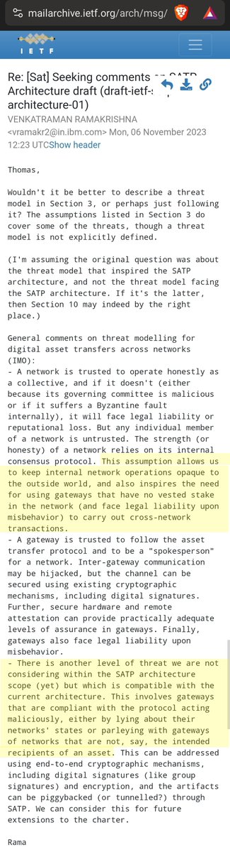 nullpackets's tweet photo. .@BIS_org is right - trusted third parties - whether its trusted data, 3rd party gateways or Cloud Service Providers - are a systemic risk to the Global Financial System. Highly-resilient sybil-resistant Byzantine Fault Tolerant systems fix the centralization threat.

$LINK #CCIP https://t.co/VHAbXEYdav