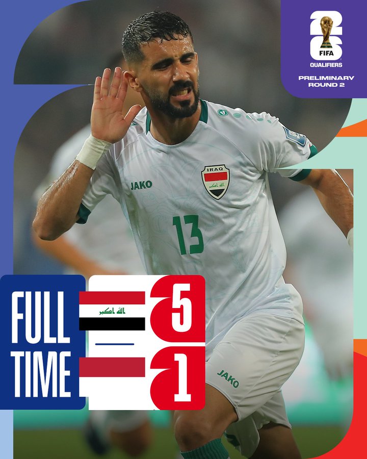 نتيجة مباراة العراق وأندونيسيا