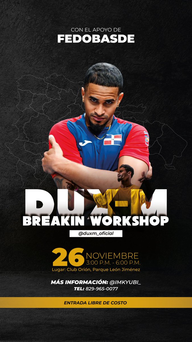 BboyYankRD's tweet photo. Breakin' WORKSHOP #Santiago #RepublicaDominicana https://t.co/WHDRJoCju1