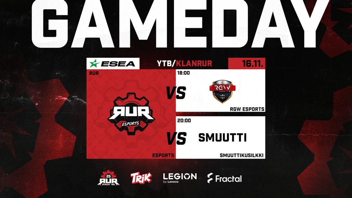 Danas su na programu još dva meča ESEA Main lige 💪

⏰ 18:00
🆚 <a href="/RGWesports/">RGW esports</a> 

⏰20:00
🆚 smutti

📺 youtube.com/watch?v=H5O_Ig…