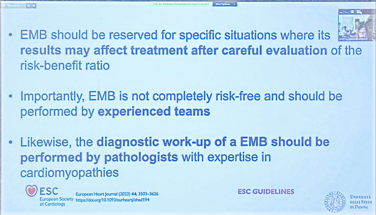 giorgia_benzoni's tweet photo. EMB is gold 🏅 standard for diagnosis of specific disorders 
⚠️the only one tool for establishing aetiology
🧠pathologist with expertise
Prof @Cristinabasso64 

#ESCardioMPD2023 #endomyocardialbiopsy #cvHCM #ESCGenomics #CardioTwitter @escardio https://t.co/VZWGoIRlJw