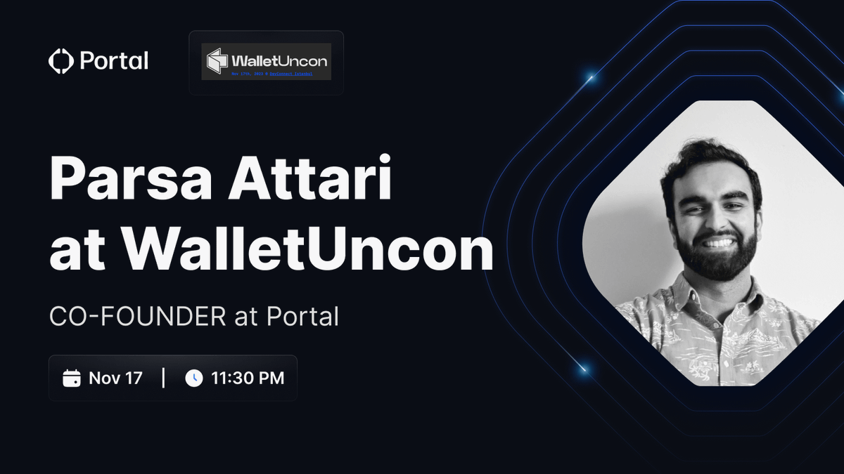 Make sure you don't miss <a href="/ParsaAttari/">Parsa</a>'s <a href="/WalletUnCon/">WalletUncon</a> talk on the unexpected MPC + Account Abstraction Power combo for mainstream adoption!

Thursday 11/17, 11:30 Istanbul time. 🇹🇷