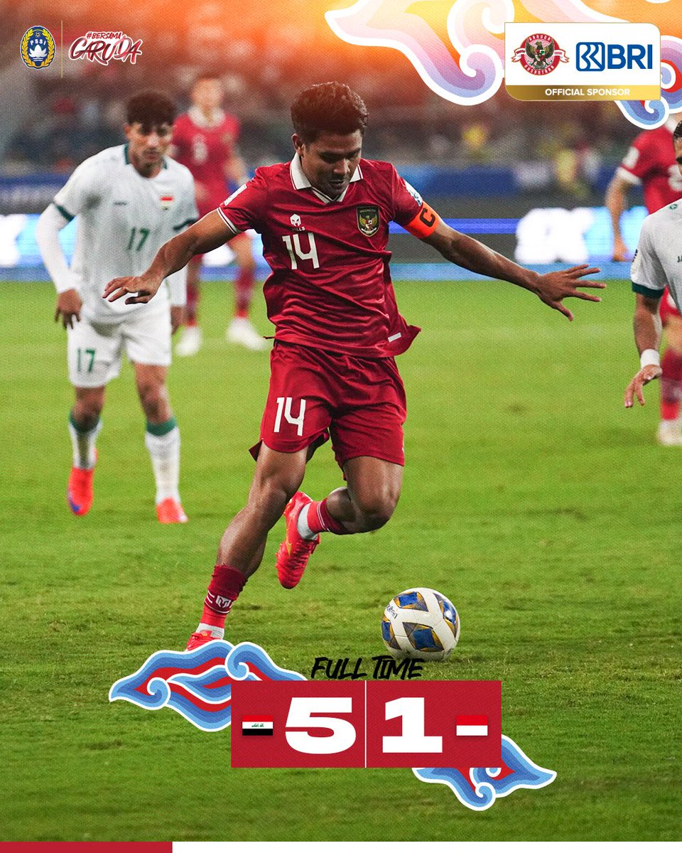 Lupakan kekalahan dari Irak hari ini, Bangkit dan tatap tiga poin di laga selanjutnya.
Comeon Garuda 🇮🇩🔥🔥
#TimnasDay #BersamaGaruda #GarudaMendunia #WCQ #WorldCupQualifiers #WCQ2026 #InspiringStars