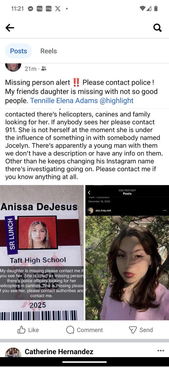 My niece is missing in Texas! 

With bidens open borders I am worried! Please please share this far and wide! Lord bring her home alive! 

#texas #missingkidalert #AMBERAlert #share #missingteen