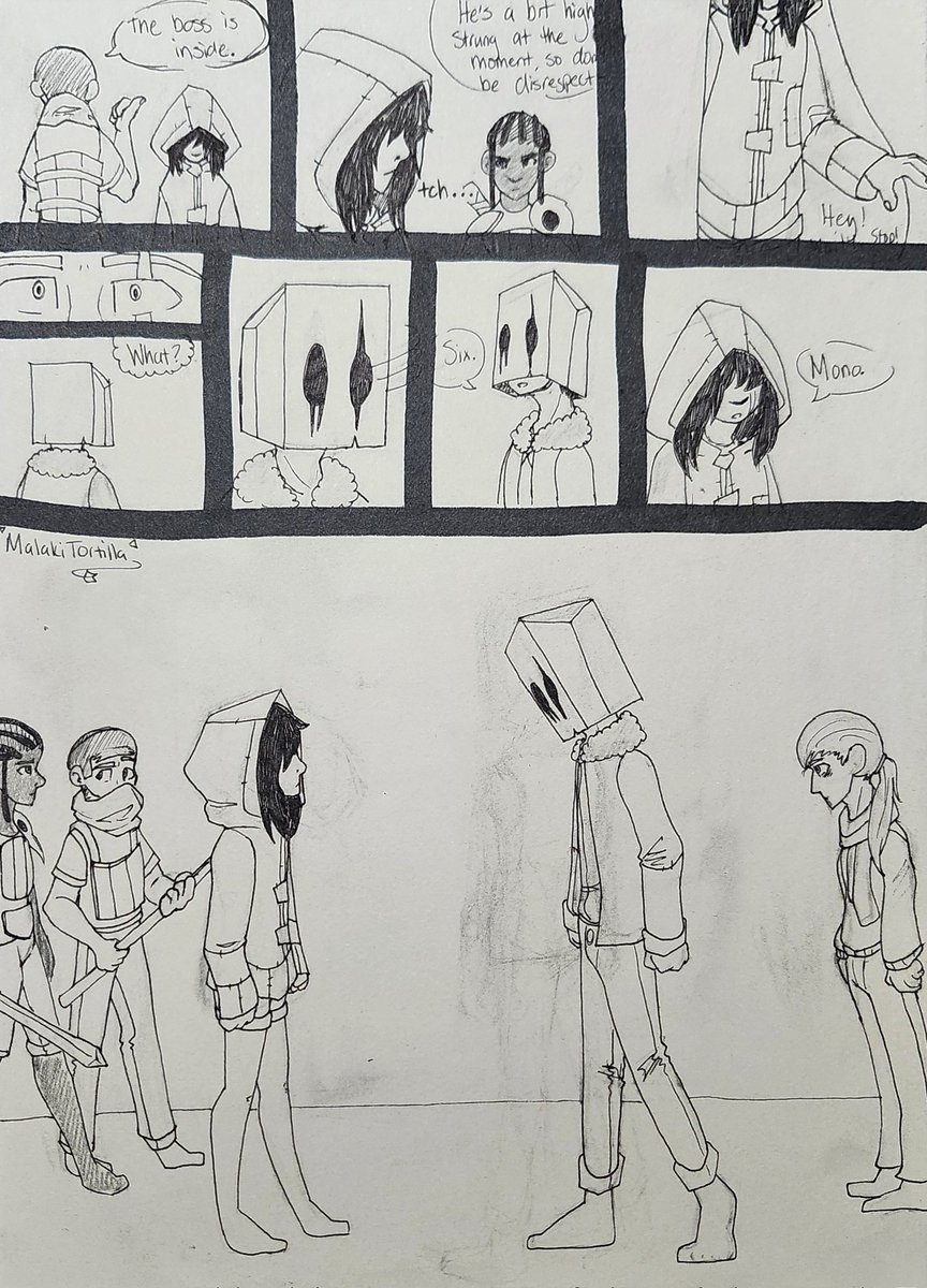 More #sevenyearnightmare art I guess. Brrr Chapter 2 #mono #six #littleniggtmares