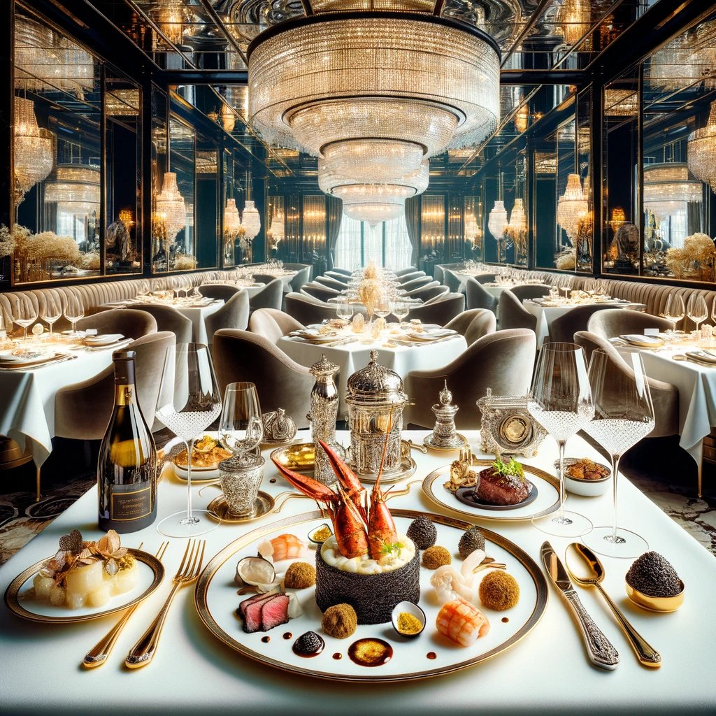 I asked for a picture of a very expensive meal.  This is $gold.  Yum