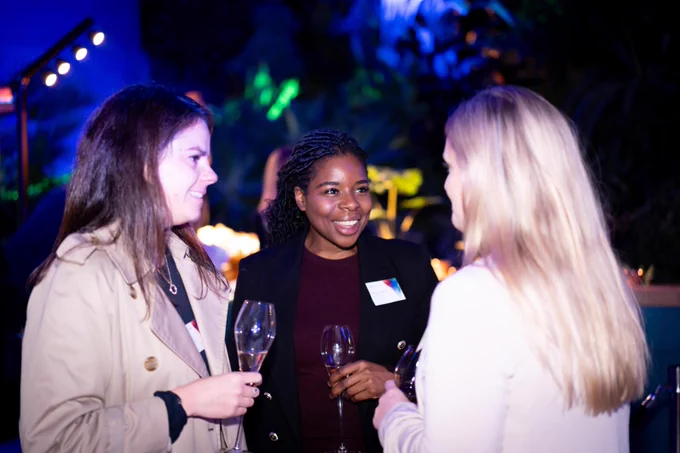 Guests networking at the HSBC Innovation Banking UK client event