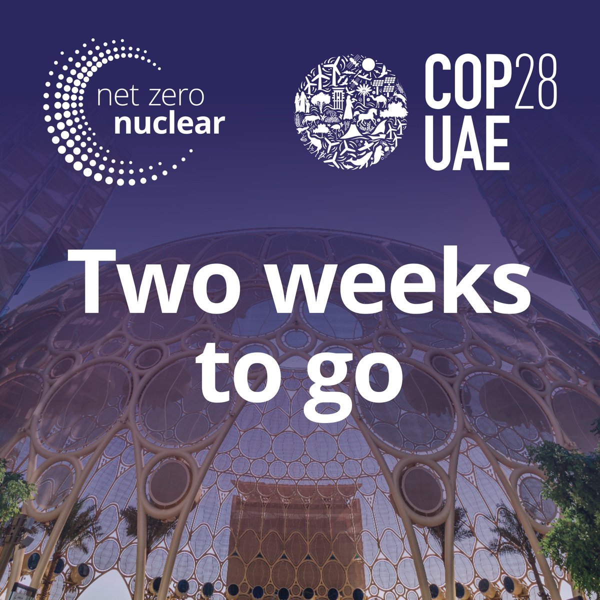 NZNGlobal's tweet photo. In two weeks time we’ll be at #COP28 making the case for nuclear energy’s essential role in reaching #NetZero. This is what we’ll be up to 👇 https://t.co/kNCwciaGON