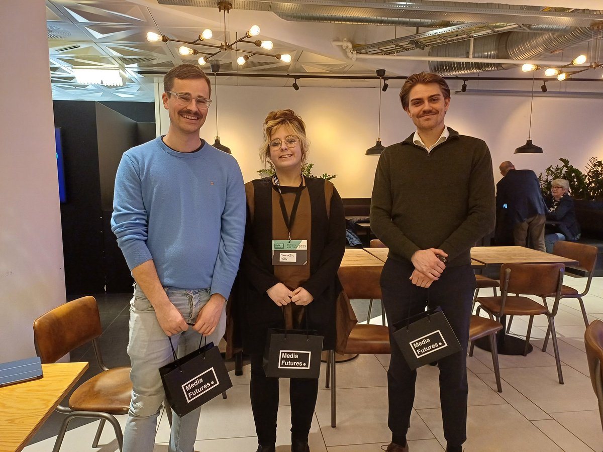 Research Centre for Responsible Media Technology (@sfimediafutures) on Twitter photo Congratulations to the winners of MediaFutures poster and demosession. John Magnus Ragnhildson Dahl with "What if all your news were from TikTok",  Florence Walker with "I dreamt of something lost" and Snorre Alvsvåg with "Personalized Playlists on TV2 Play". Congratulations to the winners of MediaFutures poster and demosession. John Magnus Ragnhildson Dahl with "What if all your news were from TikTok",  Florence Walker with "I dreamt of something lost" and Snorre Alvsvåg with "Personalized Playlists on TV2 Play".