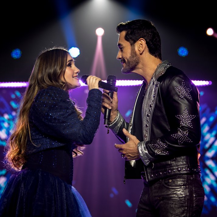globoplay's tweet photo. Ai, que sensação! ✨ @DulceMaria em dose dupla é demais para este corazón! 😍 #PensoEmTiNoGloboplay #RebeldeNoGloboplay https://t.co/zoktNT3gHs