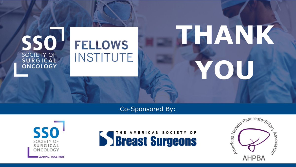 SocSurgOnc's tweet photo. Thank you to everyone who joined us in Houston and everyone who made #SSOFellowsInstitute2023 an impactful learning and networking experience.  #FI23 @ASBrS @AHPBA https://t.co/j9B1Xvf6qD