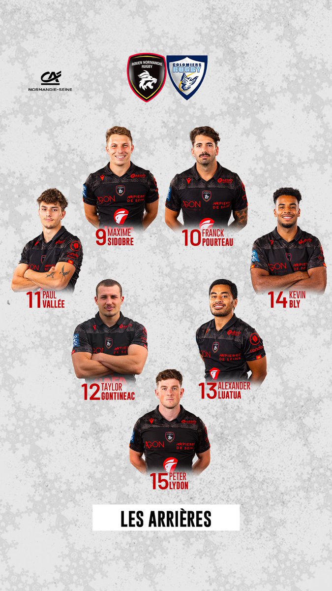 LesCompos's tweet photo. Les compos pour @RouenNdieRugby - @ColomiersRugby !
⏱️ Vendredi, 19h30
🏟️ Stade Robert-Diochon, Rouen
#RNRCR #ProD2 https://t.co/EIV2wLujCm