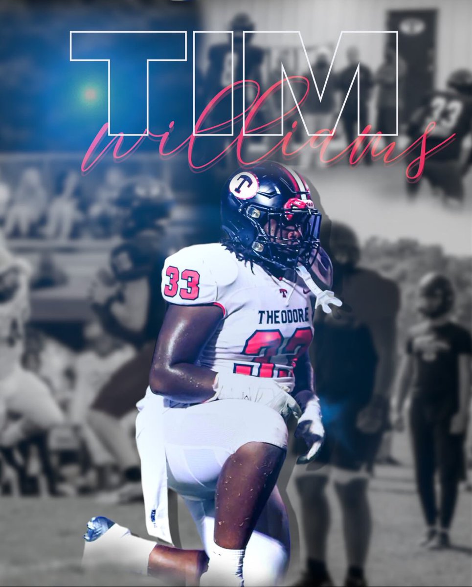 Tim Williams jr (@timwilliamsjr33) on Twitter photo Senior year highlight‼️ hudl.com/v/2M0TYu
<a href="/thsbobcats/">Theodore Bobcat Football</a>
<a href="/norvellv75/">Coach Vince Norvell</a>
<a href="/CoachSteveMask/">Steve Mask</a>
#AGTG Senior year highlight‼️ hudl.com/v/2M0TYu
<a href="/thsbobcats/">Theodore Bobcat Football</a>
<a href="/norvellv75/">Coach Vince Norvell</a>
<a href="/CoachSteveMask/">Steve Mask</a>
#AGTG