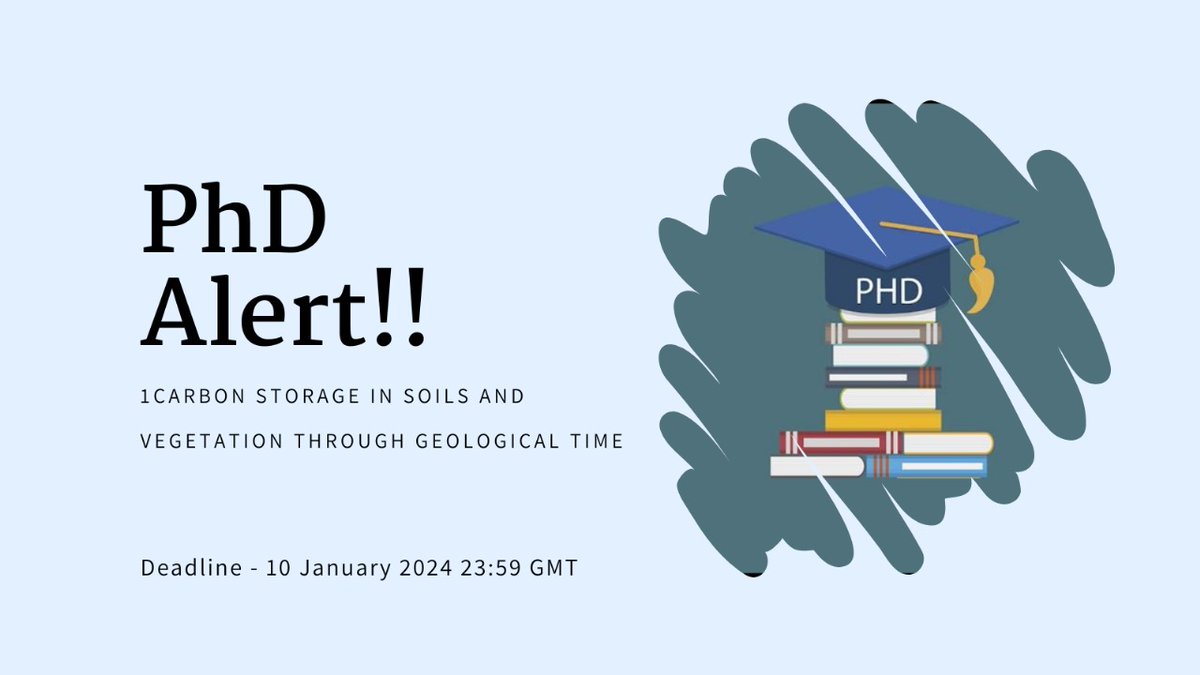 EGU_SSP's tweet photo. An exciting new @CENTA_NERC #PhD opportunity to study terrestrial through #geologicaltime ,with @carbonatefan & @PamVervoort.
Especially fun if you love Earth System modelling!
Visit - https://t.co/6vRCpmKPx5 for more details https://t.co/zWIhNAra6d