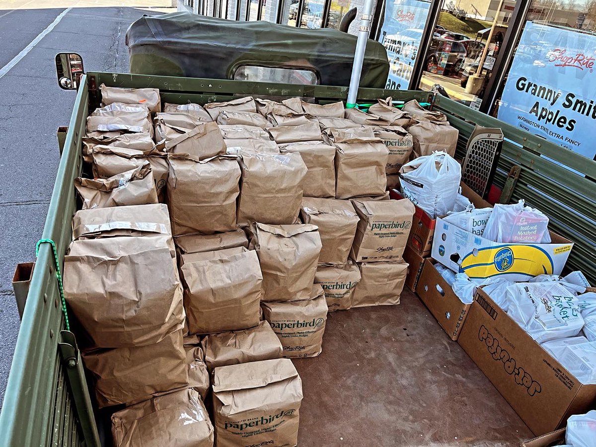 The goal is to fill the truck! Each bag feeds a family of six. Help us, help our local veterans in need! We are at ShopRite in Daleville till 7pm!