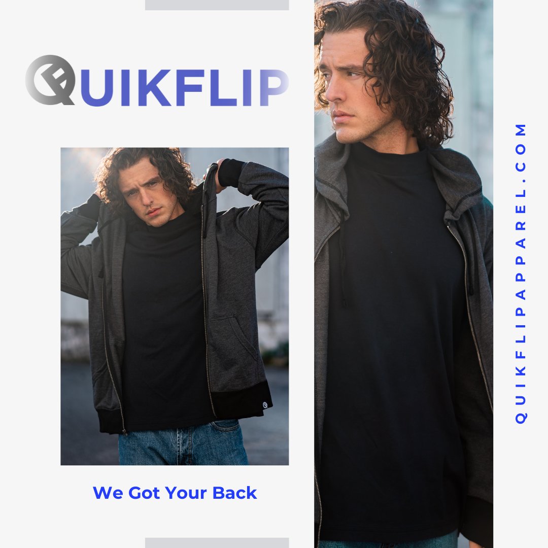 Elevate your fashion game effortlessly with Quikflip's stunning range outerwear. Whether you're into classic vibes or bold statements, there's a #Quikflip that perfectly matches your style. 

#Hoodie  #QuikflipApparel #ElevateYourStyle