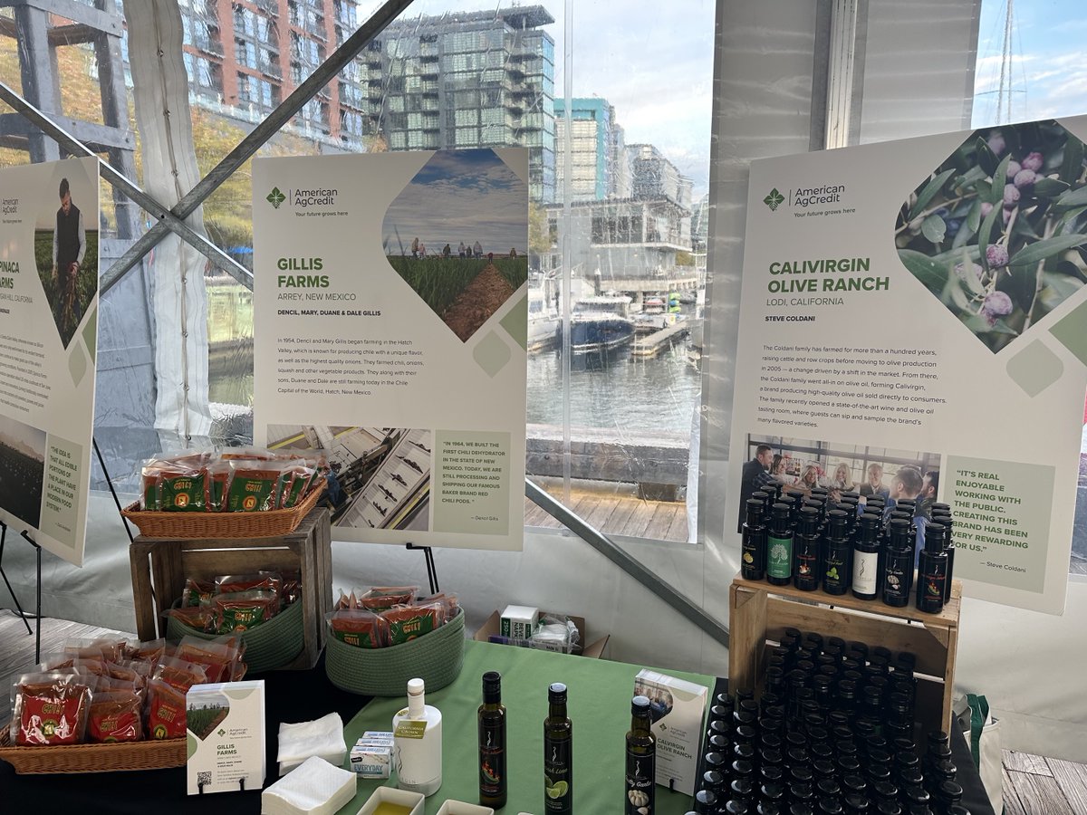 AmericanAg's tweet photo. Supporting agriculture and showcasing some of our customer's products at the Marketplace Reception last night was one way we made an impact this week at the #FarmCreditFlyIn. https://t.co/RK7nCC3Dph