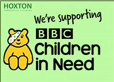 Cleanethic_s's tweet photo. Hoxton Commercial Cleaning proudly supports BBC Children in Need. Every clean space contributes to brighter healthier futures for the next generation. Let’s come together for the well-being of our children!

#BBCChildreninNeed #CleanForGood #CleanForChange @BBCCiN https://t.co/bpPaWNGi5b