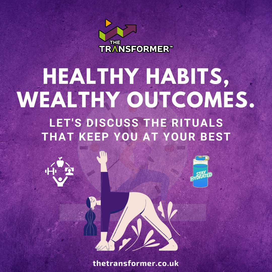 The1Transformer's tweet photo. Unlock your full potential with the power of healthy habits! 🌟 Join me on a journey of self-discovery and success as we explore the rituals that lead to wealth in all aspects of life.
#SelfDiscovery #PositiveRituals #Thetransfprmer🌿📚 https://t.co/5GoKcTp2uz