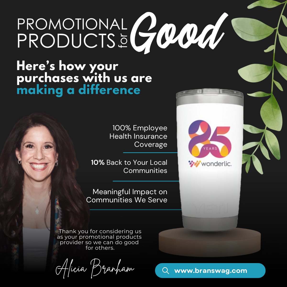 get_bran's tweet photo. At Bran, we believe in the power of giving back, and we're excited to introduce our "Promotional Products for Good" program at Bran.

When you choose to partner with us, you're not just getting quality merchandise; you're also making a positive impact on the lives of others. https://t.co/4Bdl4FTlyE