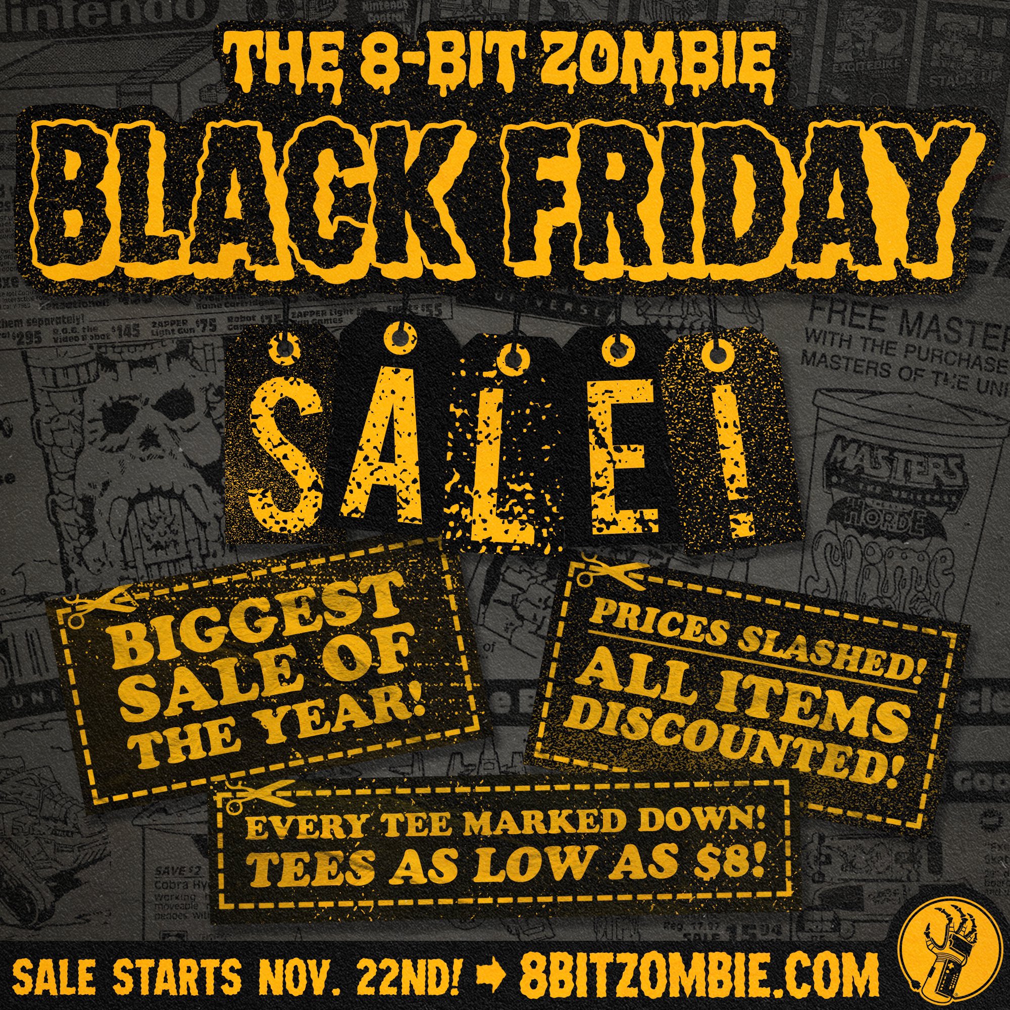 8-bit ZOMBIE on X: ⚠️HEADS UP!⚠️ The 8BZ BLACK FRIDAY sale