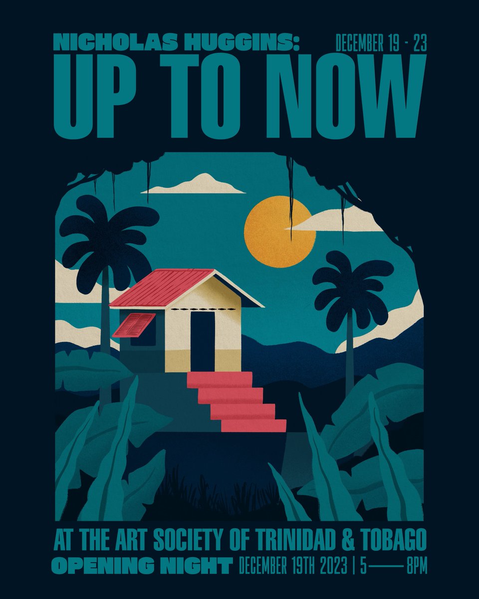nick_huggins_'s tweet photo. I am very excited to announce that I’ll be having my very first solo exhibition this year.

You’re invited to join me at the Art Society of T&amp;T on Dec. 19th from 5-8pm for the Opening night. The exhibition continues until Dec. 23rd with the gallery opening hours of 12-6pm daily. https://t.co/vUxGstmOQ9