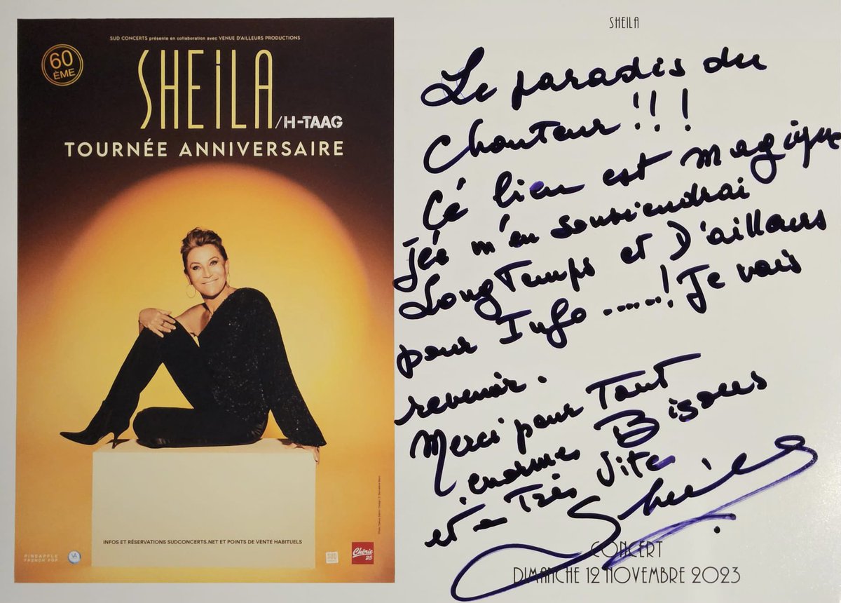 RexStudiosParis's tweet image. Elle nous fait rêver depuis des décennies, appréciée pour sa voix unique et son énergie sur scène, l’iconique #Sheila, était récemment de passage au #GrandRex, l’occasion pour elle de nous laisser ce beau message. 🫶🏻