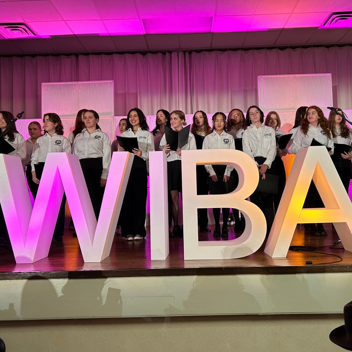 And we're underway at the WIBA's with the Laura Secord choir and our emcee Sara Palmieri!