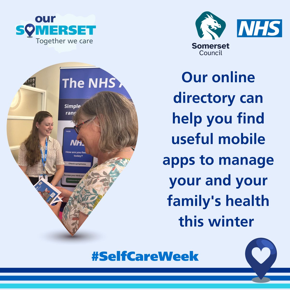 Download an app this #SelfCareWeek. We have an online guide to free health and care apps covering mental health, fitness, sleep, healthy eating and more. The apps are a great way to have extra support or advice to make changes to your health or lifestyle. somerset.orcha.co.uk