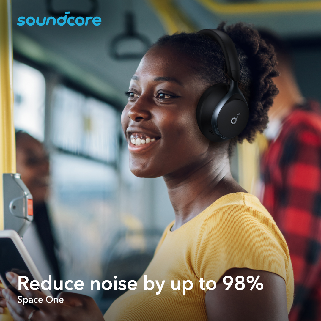 Block out the bustle and immerse yourself in beats with the noise cancelling #soundcoreSpaceOne headphones. 🎶🎧

#NoiseCancellingHeadphones #MusicalBliss #TravelPlaylist #QualityMusic