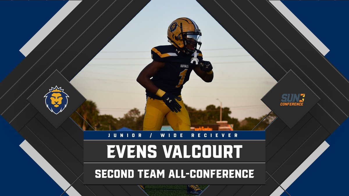 Congratulations to Evens Valcourt on being named Second Team All-Sun Conference!

#RoyalWay