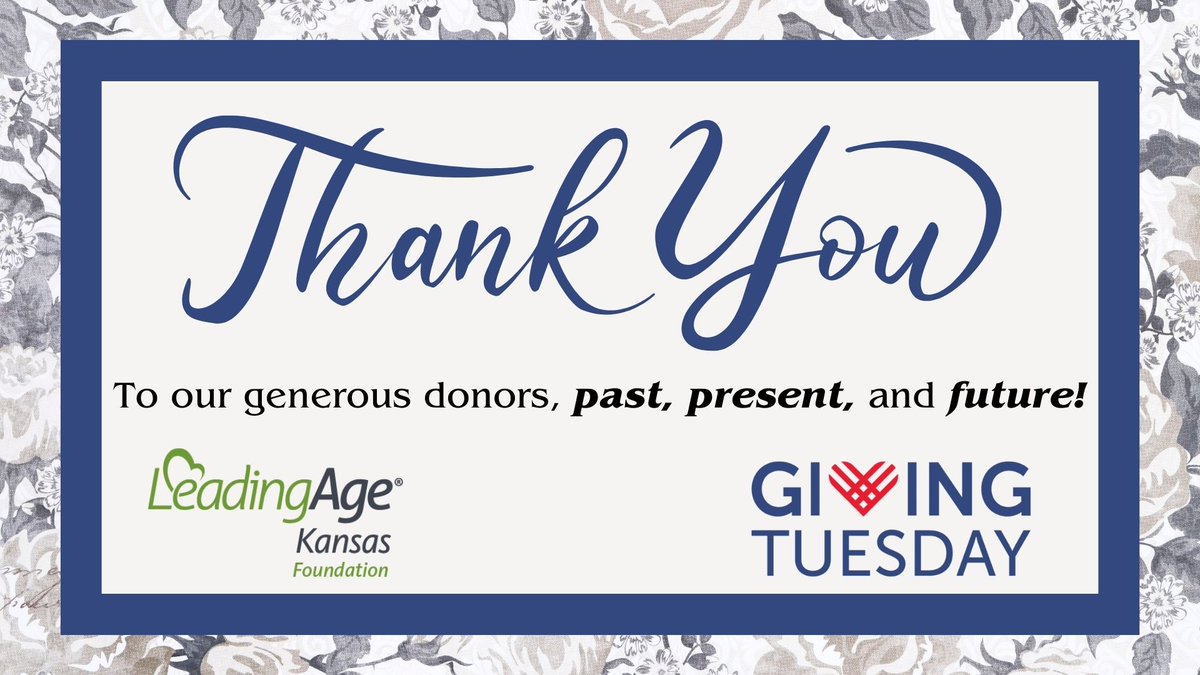 leadingageks's tweet photo. This year, the LeadingAge Kansas Foundation was able to award $15,000 in scholarships to 14 LeadingAge Kansas member employees. As we enter the season of giving, we humbly as that you consider our scholarship program in your Giving Tuesday Plans.
https://t.co/LFajyifdsI https://t.co/X7QDvteDFu
