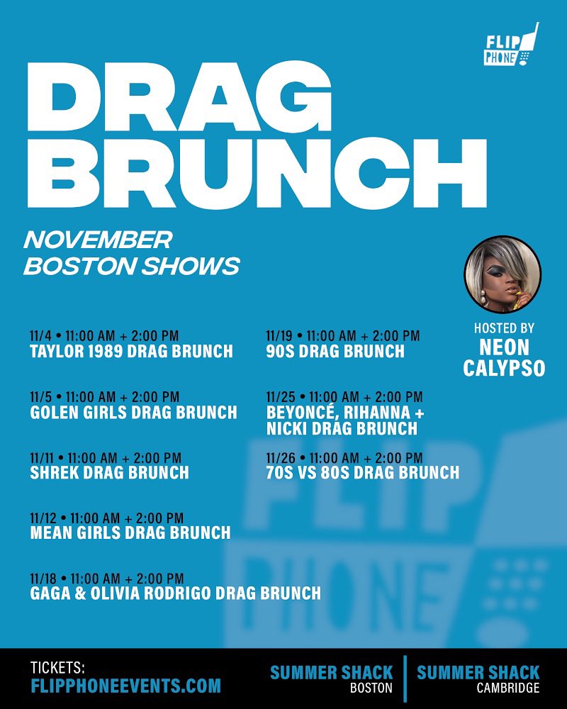 November is half way through, have you come to a <a href="/flipphoneevents/">Flip Phone</a> Boston Brunch yet!? So many options left for this month and tickets are on sale for the beginning of December right now! 

flipphoneevents.com/boston