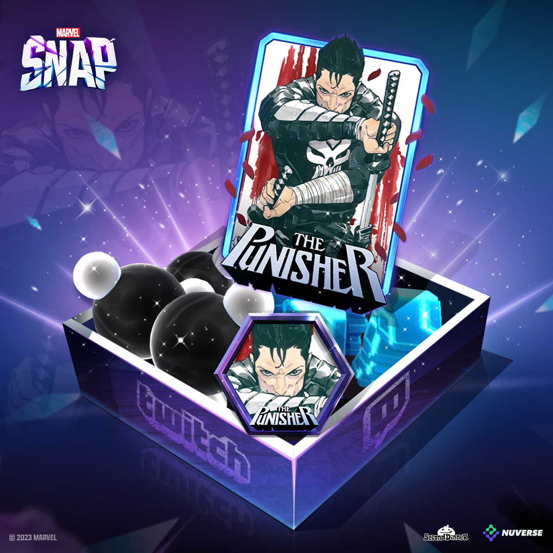 MARVELSNAP_ES's tweet image. Si buscas más de Peach Momoko en esta temporada de Más alto, Más lejos, Más rápido no busques más, deléitate con nuestros últimos Drops en Twitch, ¡activos desde ahora hasta el 22 de noviembre!  

🔸 2 Horas - Avatar de Punisher de Peach Momoko 
🔸 4 Horas - 155 Boosters para…