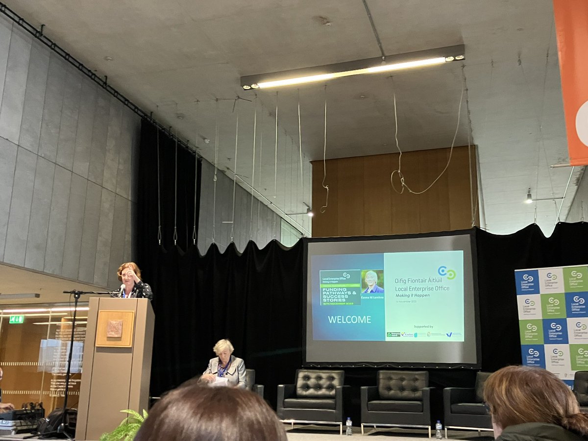 Great line up of speakers at this mornings <a href="/LEOwexford/">LEO Wexford</a>  event in <a href="/wexfordcoco/">Wexford County Council</a> making #sustainability happen event discussing funding pathways with <a href="/Entirl/">Enterprise Ireland</a> <a href="/SEEnergyAgency/">South East Energy Agency</a> <a href="/LEOwexford/">LEO Wexford</a> <a href="/Microfinanceire/">Microfinance Ireland</a> &amp; hearing about local success stories <a href="/WWolfBrewery/">Wicklow Wolf Brewery | B Corp™</a> <a href="/BradyCoffee/">Brady's Coffee Company</a> <a href="/monartspa/">Monart Spa</a>