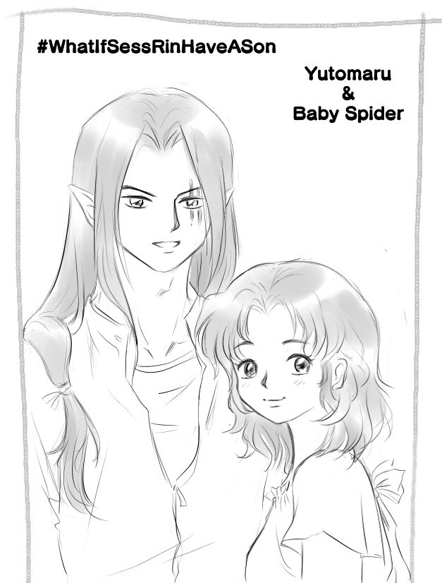 SaltMango1's tweet photo. When they grow up 🥰 

#WhatIfSessRinHaveASon 
#Yutomaru
#BabySpider https://t.co/fvFhwjQ17s