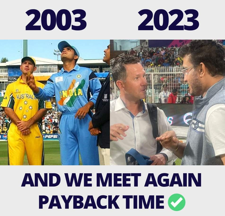 #20yearschallenge 🔥

#Cricket #INDvsAUS #ICCMensCricketWorldCup2023