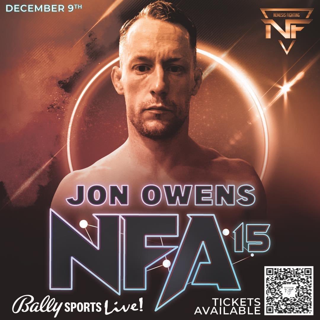 Nemesisfighting's tweet image. Jonathan Owens makes his #NFA debut on December 9, 2023 inside Ballpark Village St. Louis

🎫 tickets 🎫 are selling fast, get yours now at bit.ly/NEMESIS15

#NemesisFightingAlliance #localmma  #stlmma #supportlocalmma  #supportyourlocalfighter #combatsports  #kickboxing