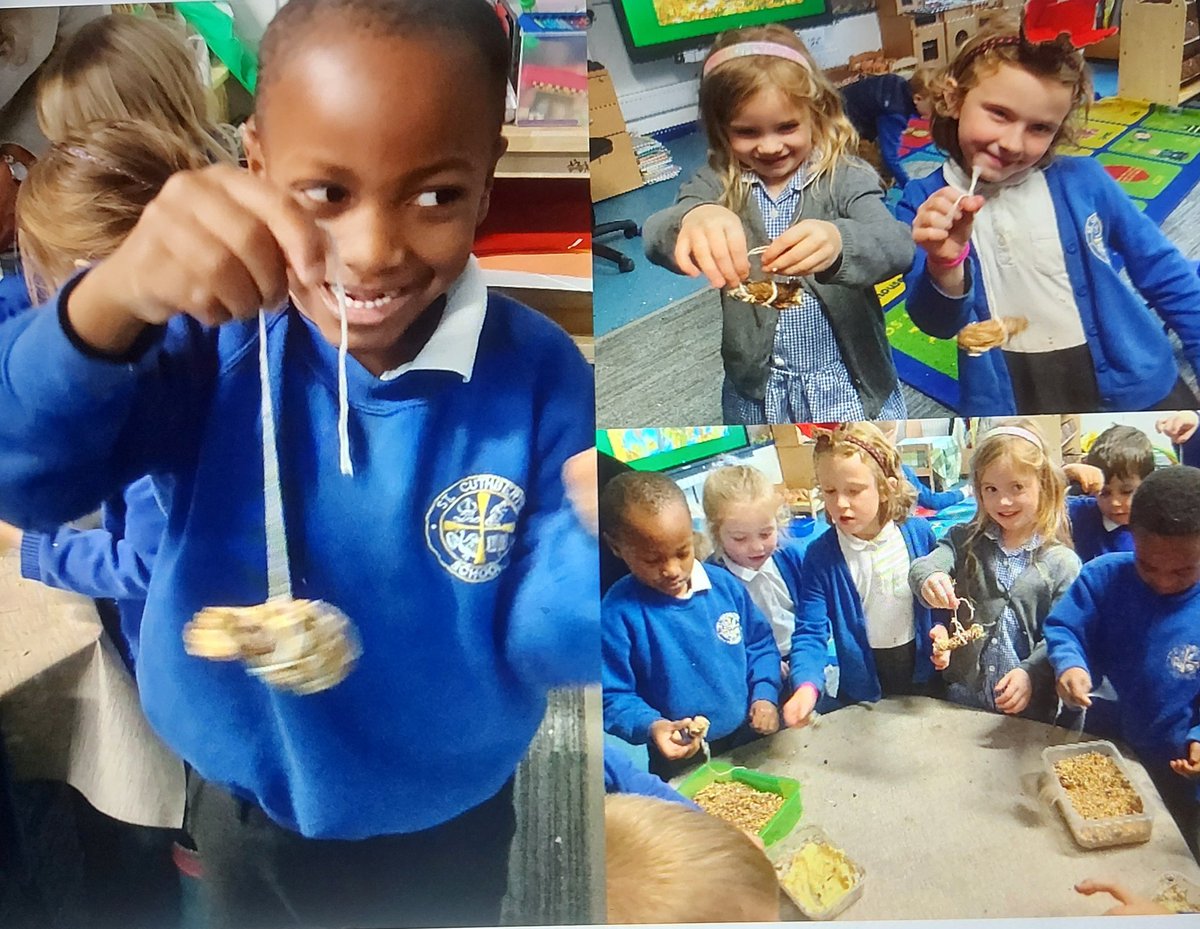 StCuthbertsRCP's tweet photo. P1 have loved #BookWeekScotland. We were delighted to receive our @Bookbug_SBT bags 📚. We enjoyed our storytelling session with @GreenTeamEdin and making bird feeders to follow on from the story. We are looking forward to dressing up tomorrow! #Article28 #PlayAtStCuthberts https://t.co/WhvgRo7TZC