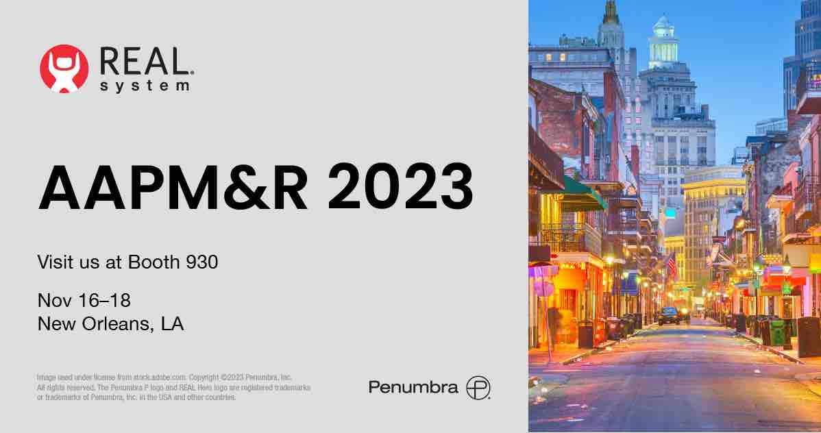 Excited to be participating in #AAPMR23! We are looking forward to connecting with you and discussing the power of immersive healthcare. Stop by Booth 930 to learn more. #headsinheadsets #REALSystem #ImmersiveHealthcare #virtualreality