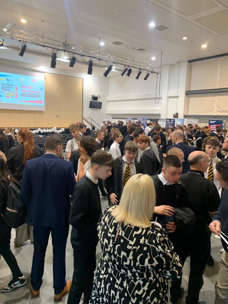 Fantastic day at <a href="/GrangemouthHS/">Grangemouth HS</a> for our annual Careers Fayre. Thanks to all who attended - our young people had an amazing experience and we hope you did too!