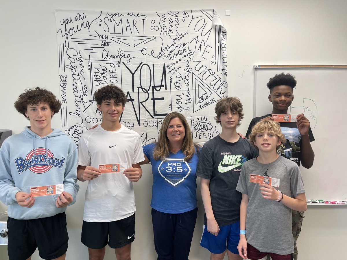 Our winning 3 on 3 Hoops for Hunger team celebrated with pizza lunch and gift certificates from Pro 3:5 Sports! Thank you to Kellie for sponsoring and everyone who supported! Congrats to these boys on their win!! We raised over $1000 for <a href="/FoodBankCENC/">Food Bank of Central & Eastern North Carolina</a> <a href="/PHMSPTSA/">Pine Hollow PTSA</a> <a href="/PineHollowMS/">Pine Hollow Middle School</a>