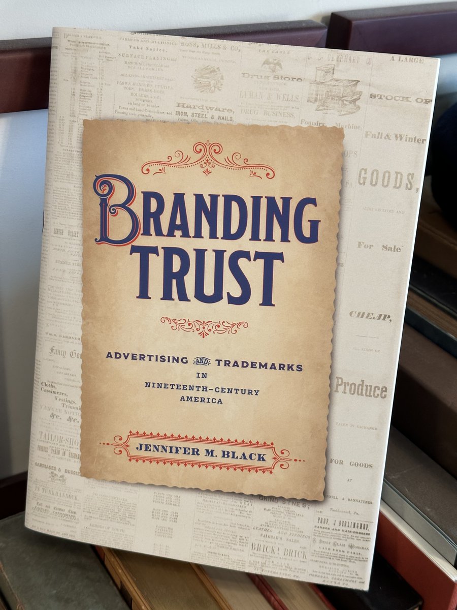 CarsoBrian's tweet photo. Just arrived--and Wow!  From my friend and MU colleague Jennifer Black @blackjen1 (and UPenn Press), a brilliant and generously illustrated analysis of 19th century advertising and the quest to develop trust and legitimacy among middle class consumers. #bizhist #twitterstorians https://t.co/kmeafp93ya