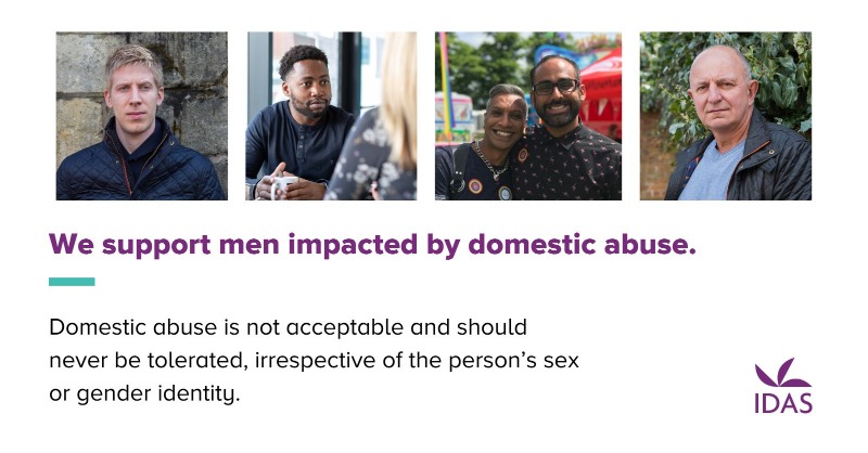 IDASfor100's tweet photo. We support men.

We support anyone who is being subjected to #domesticabuse.
Our teams are compassionate and respectful.

#Barnsley #Doncaster #NorthYorkshire #Sheffield #York