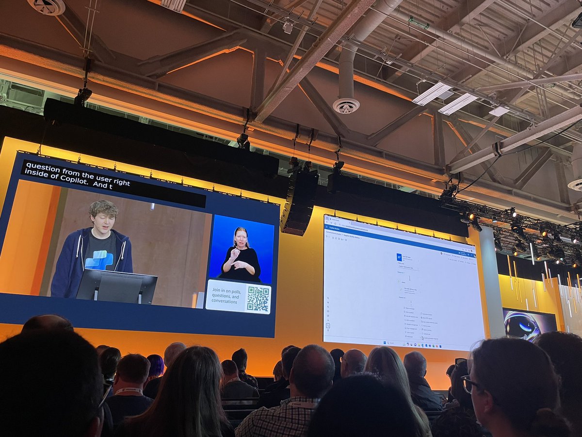 Great demo of use of conversational plugin with Copilot Studio in <a href="/MicrosoftTeams/">Microsoft Teams</a> &gt; making Copilot your own #MSIgnite