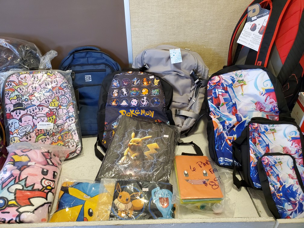 We have Pokémon items in.  Come on by Bin Fever and hunt for your treasures.