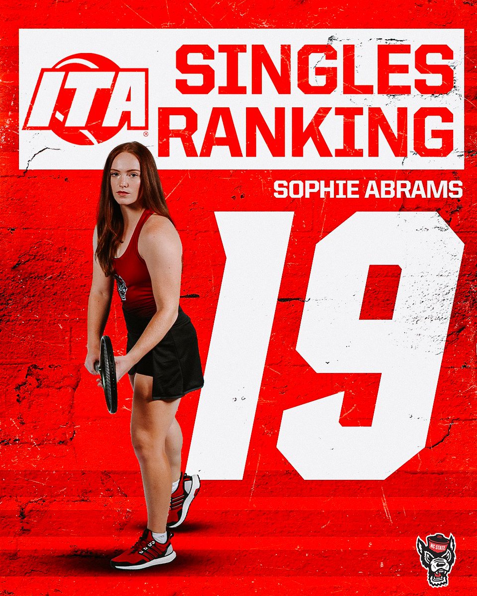 After setting the program record with 16 fall singles wins, Sophie Abrams checks in at No. 19 in the ITA Singles Rankings! #GoPack