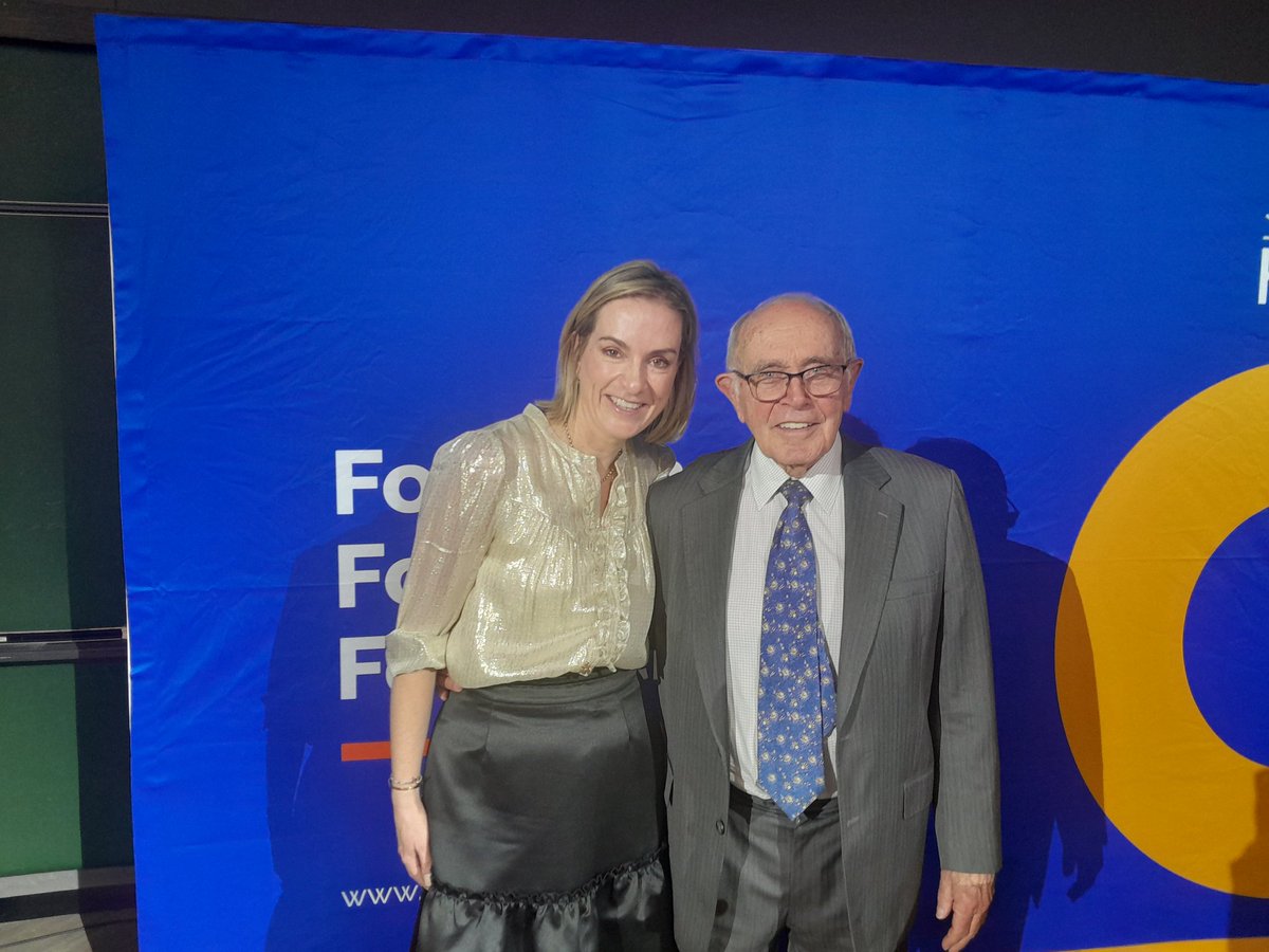 HelenSuzmanFdn's tweet photo. Our Executive Director, @Nicole_Fritz with Judge Johann Kreigler, who delivered the 2023 Helen Suzman Memorial Lecture.
#HSML
#HSF30 https://t.co/4YSQ9zuoya