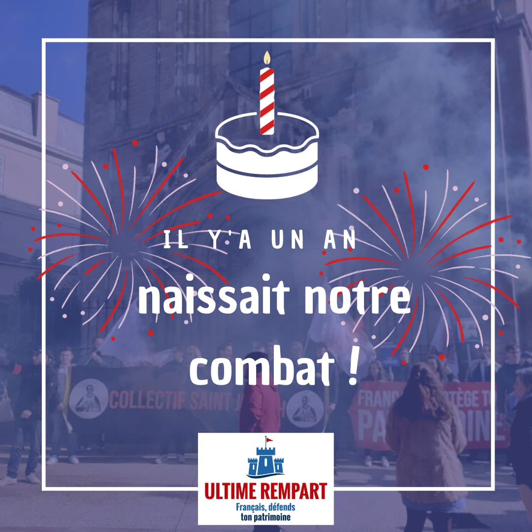 CollecStJoseph's tweet photo. 🎉 Voici maintenant 1 an que nous nous mobilisons pour la défense de notre patrimoine !

🫵 Rejoins nous !

#ultimerempart #ofcourselemans #angers #anjou #patrimoine https://t.co/30P5QC0Smv
